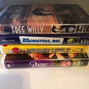FOUR VHS tapes